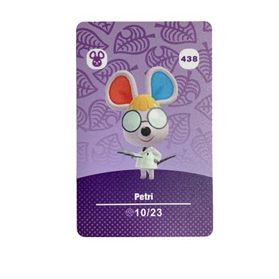 Amiibo Standard Carte pour Animal Crossing Séries 5 HAOBUY pour Nintendo Switch - NO.438 (8.6*5.4cm)