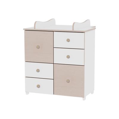 Commode avec plan à langer chambre bébé / enfant Chêne