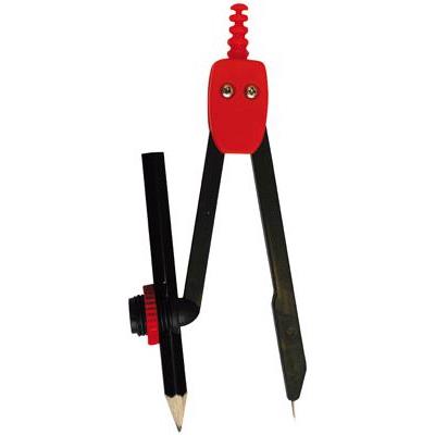 Compas scolaire à bague universelle + crayon - Boite de 12