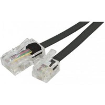 Cordon téléphonique RJ11 vers RJ45 Noir - 2.00M