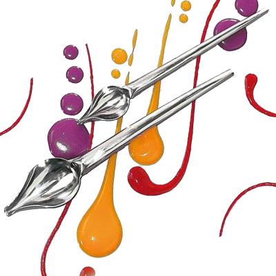 Decospoon - Cuillères Plumes Inox À Décorer X 2