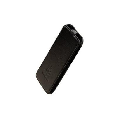 PETER JÄCKEL COMMANDER BUSINESS - Protection à rabat pour téléphone portable - cuir - noir - pour HTC One