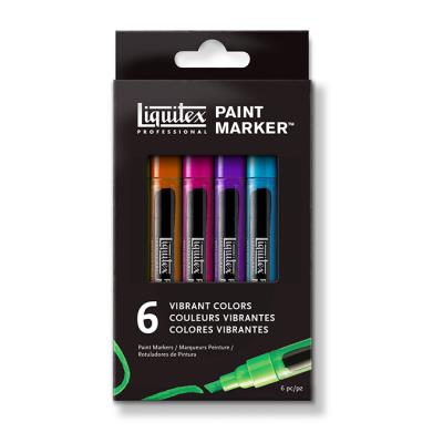 Paint Markers pointe fine set de 6 couleurs