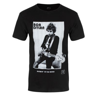 Bob Dylan T-Shirt Blowing In The Wind Homme Noir - Taille XXL