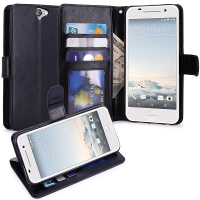 HTC One A9 Housse Etui Coque Portefeuille En Cuir