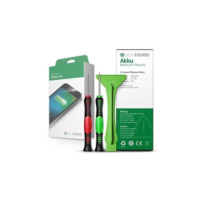 Batterie iphone 5c en set complet de giga fixxoo avec mode d'emploi outils et carte de projet magnétique 50075