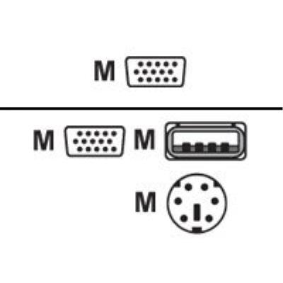 LevelOne ACC-2103 - câble clavier / vidéo / souris (KVM) - 5 m