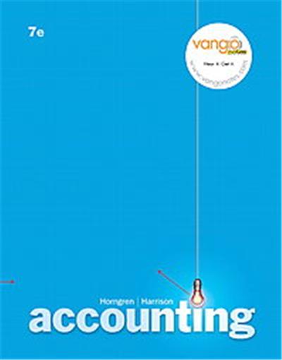 Accounting, Charles T. Horngren Series in Accounting
