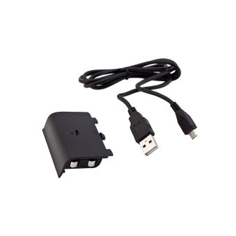 Connectique et chargeur console Stealth Pack double batterie + chargeur  pour manette xbox one et xbox series x, s + - 60h d'autonomie – noir