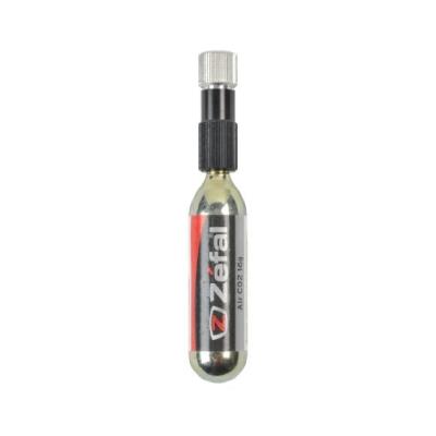 Zefal zlpu4161 support de tige de selle pour co2 + 2 cartouches filetées 16 g