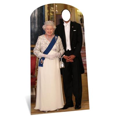 Figurine Géante ''Couple royal Queen Elisabeth''