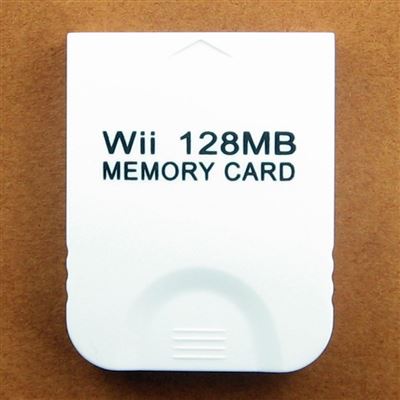 Carte mémoire 128 Mo compatible avec Wii Gamecube GC JEUX