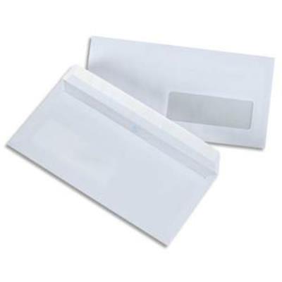 Boite de 500 enveloppes auto adhésives à fenêtre DL 5 Etoiles 110X220mm blanc 75g