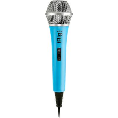 IK Multimedia iRig VOICE Bleu - Micro de poche pour iPod, iPhone et iPad