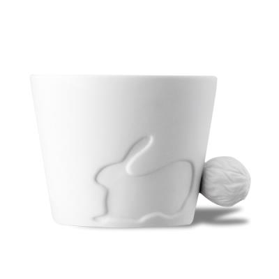 Tasse lapin avec une poignet en queue d'animal tasse mug thermosensible thermo réactif chaleur