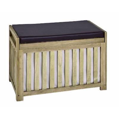 Haku möbel 26120 banc bois massif paulownia chêne claire 33 x 65 x 46 cm