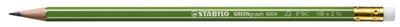 Crayon À Papier Stabilo Greengraph - Blister De 3 Crayons Graphite - Bout Gomme - Hb
