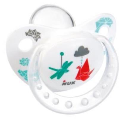 Nuk 2 sucettes silicone bout physio t2 origami