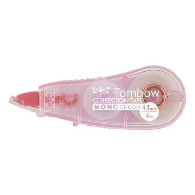Tombow rouleau correcteur jetable mono cce 4,2mm x 6m rose ct-cce4-pk