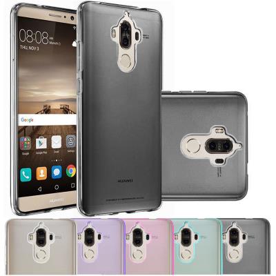 Housse Huawei Mate 9, Etui Housse Coque de protection Ultra Fine Silicone TPU Gel Pour Huawei Mate 9 (Jelly - Noir)
