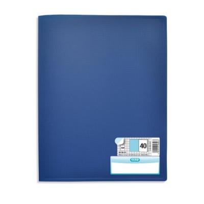 Elba memphis protège documents format a4 polypropylène bleu marine 100206221