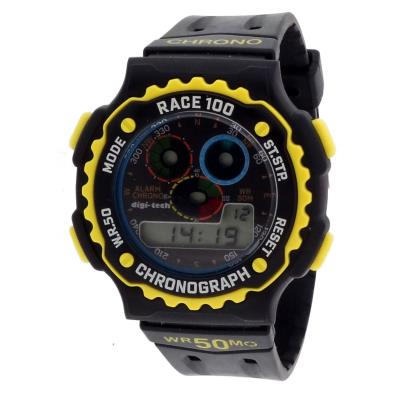 Montre Digi-Tech /DT102917 en Caoutchouc Noir