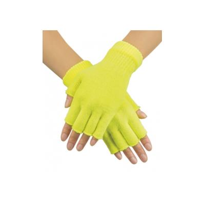Gants Mitaines Jaune Fluo - Adulte
