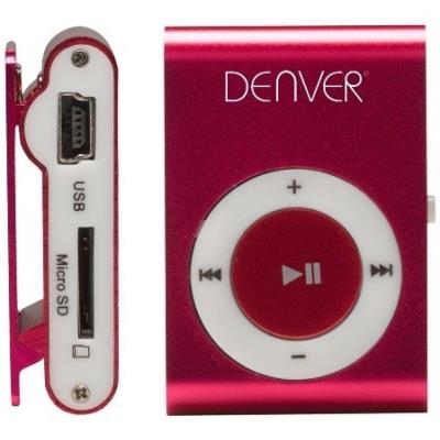 Denver mps-110nf mp3 player mit clip, pink