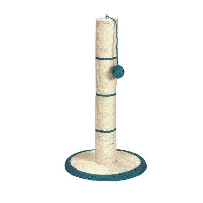 Griffoir Sur Socle En Sisal Avec Balle Suspendue 62 Cm