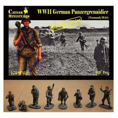 Figurines 2ème guerre mondiale : panzergrenadiers allemands normandie 1944 caesar miniatures