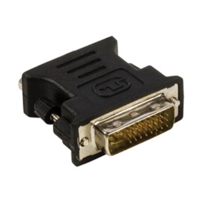 Adaptateur dvi vers vga à connecteur dvi-i 24+5 broches mâle vers vga femelle noir valueline