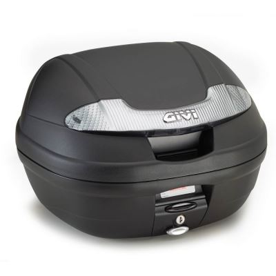 Givi E340NT Vision Tech Monolock Topcase avec une Plaque, Noir uni