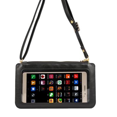 Etui en PU Touch Crossbody Purse - Noir