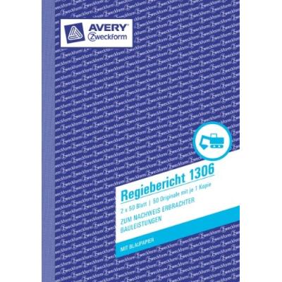 Zweckform regiebericht 1306 a5 avery