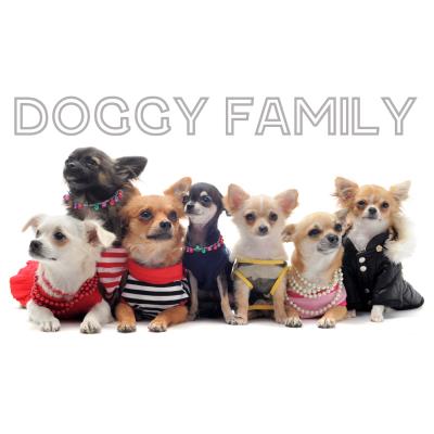 Tapis imprimé 57x115cm DOGGY FAMILY