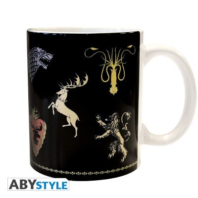 game of thrones - mug - 320 ml - sigles/noir