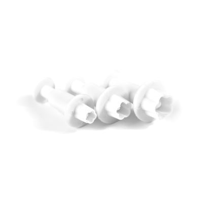 Loisirs Créatifs DIY - 3 Emporte-pièces Poussoir Fleur - Pâte polymère, de métal