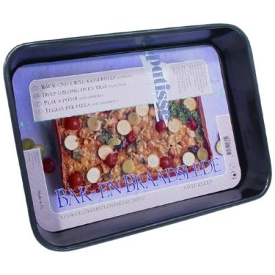 PATISSE 2895 PLAT À RÔTIR ANTIADHÉSIF ACIER REVÊTU NOIR 35 X 24 X 6 CM