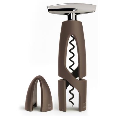 Peugeot - Tire-bouchon à vis sans fin couleur basalte avec coupe-capsule 17 cm