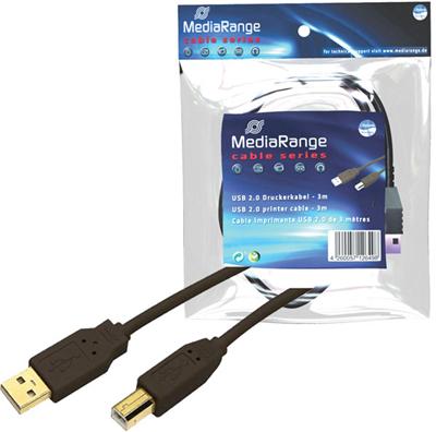 Cable USB 2.0 A/B noir, 5m