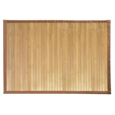 Interdesign 81132eu formbu petit tapis de bain bambou brun 61 x 43 cm