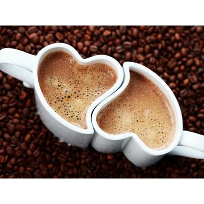 Duo de tasses romantiques en coeur blanc tasse mug thermosensible thermo réactif chaleur