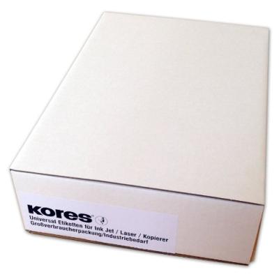 Kores Universal-Etiketten, 105 X 48 Mm, Weiá, 500 Blatt E10548.500