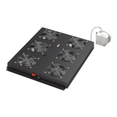 DIGITUS Professional Unique DN-19 FAN-6-SRV-B - ventilatorlade rek met thermostaat (6 ventilatoren)