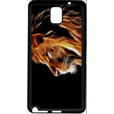 Coque samsung note 3 tete de lion aerographe
