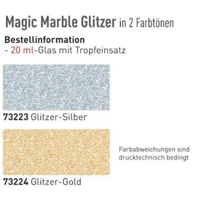 C.kreul marmorierfarbe magic marble, glitzer-silber, 20 ml 73223