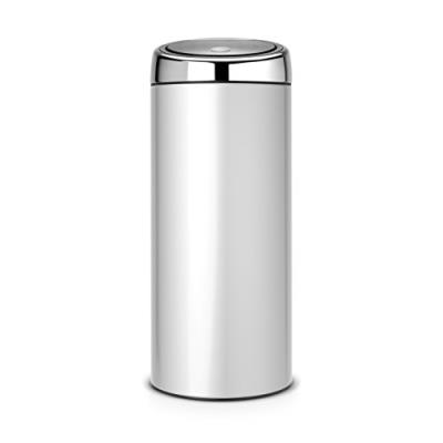 Brabantia 287404 poubelle touch bin 30l avec seau intérieur plastique metallic grey