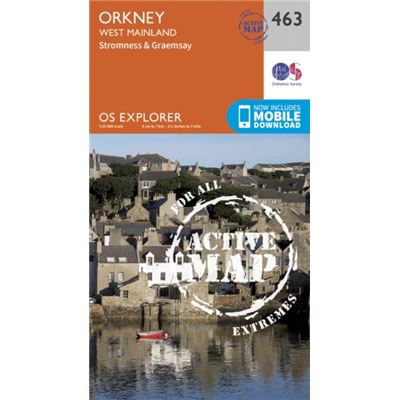 Os Explorer Map Active (463) Orkney - West Mainland (Os Explorer Active Map) (Map)