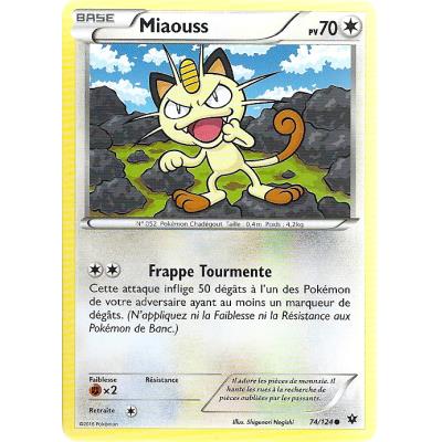 Acheter Carte Pokemon - XY10 - Impact des Destins - Miaouss - PV 70 - 74/124 - Commune - VF État correct - 16,00 € Carte Pokemon - XY10 - Impact des Destins - Miaouss - PV 70 - 74/124 - Commune - VF État correct - Asmodee reconditionné disponible sur Fnac