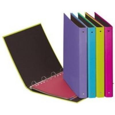 Pagna - classeur 4 anneaux trend colours, format a4, dos 35 mm, framboise 20608-34